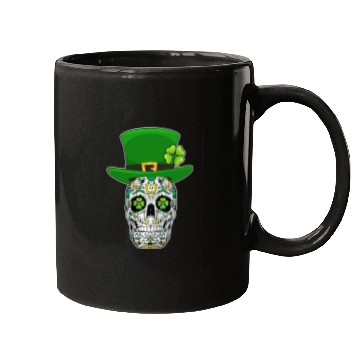 Discover Sugar Skull Saint Patrick's Day of Dead Mugs