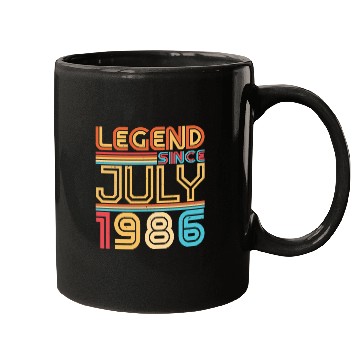 Discover Birthday Greeting July 1986 Mugs