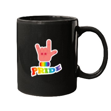 Discover Pride flag hand - Pride quote lgbt community Mugs