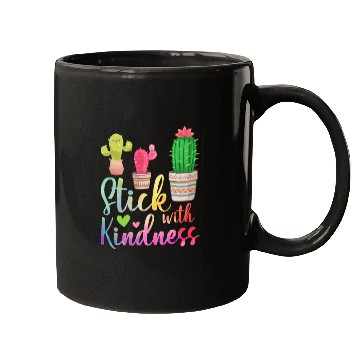 Discover Stick With Kindness Cactus Lovers Teacher Mugs