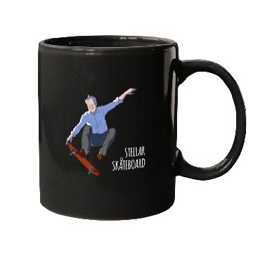 Discover Stellar Skateboard Mugs