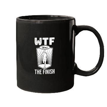 Discover WTF Where's The Finish - Running Runner Mugs