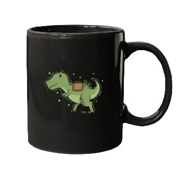 Discover T-Rex Dino with Saddle for riding Reptile Mugs
