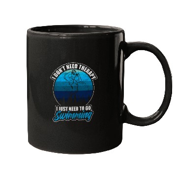 Discover Swim Beach Free Swimmer Mugs