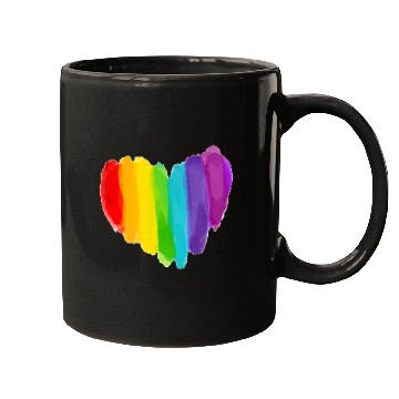 Discover Pride Rainbow Heart Mugs