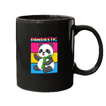 Discover Pandastic Panda Bear Funny LGBTQ Pride Flag Pun Mugs