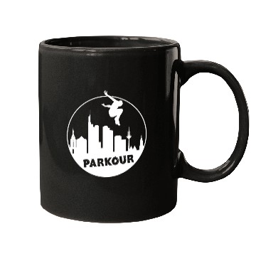 Discover Free Running Parkour Men Kids Mugs