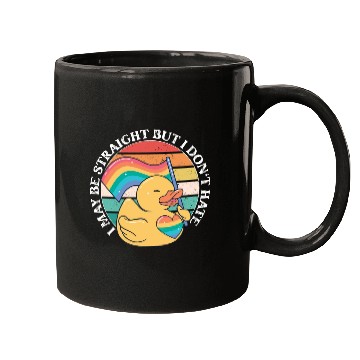 Discover LGBTQ Duck I May Be Straight But I Don't Hate Mugs