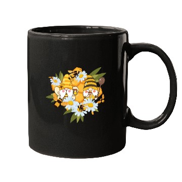 Discover Gardening Gnome Daisy Bees Gnomes Flowers Mugs