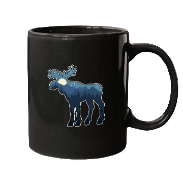 Discover Wild Adventure Moose Mugs