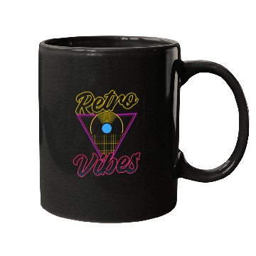 Discover EDM Rave Techno 80s Retro Vibes Mugs
