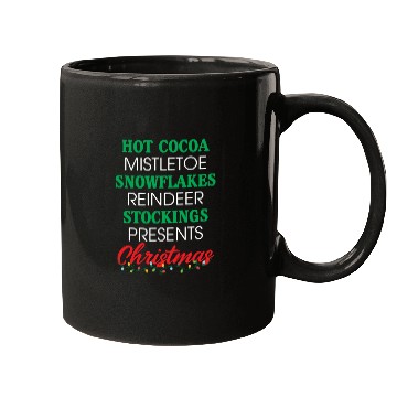 Discover Hot Cocoa Mistletoe Snowflakes Reindeer Stockings Mugs