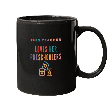 Discover this teacher loves her preschoolers Mugs