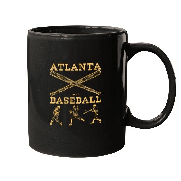 Discover Vintage Atlanta Baseball est 01 Mugs