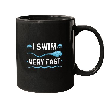 Discover I Swim Fast Swimmer Swimming Mugs