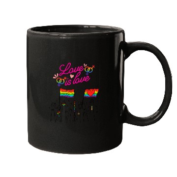 Discover pride colors flag love is love Mugs