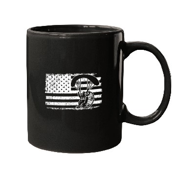 Discover Paraglider Skydiver US Patriotic Paramotor Pilot Mugs