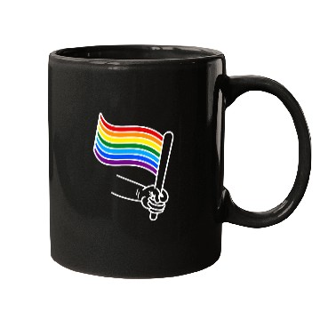Discover LGBT pride rainbow heart Mugs