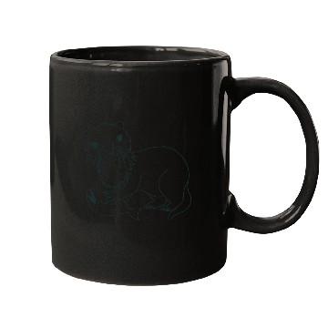Discover Otter with a fish Mugs