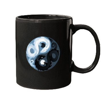Discover Yin and Yang dragons Mugs