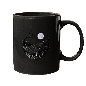 Discover Full moon landscape Mugs