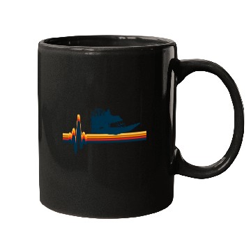 Discover Airboat Fanboat Airboating Swamp Boat Heartbeat Mugs