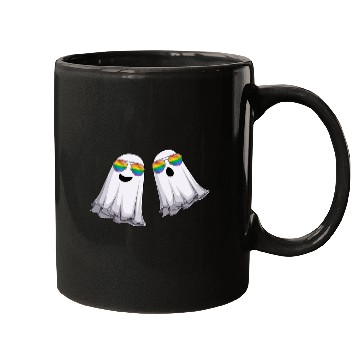 Discover Funny Ghosts LGBT Rainbow Gay Pride Mugs