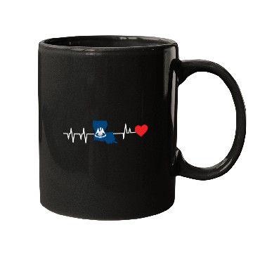 Discover Louisiana Heartbeat Gift Mugs