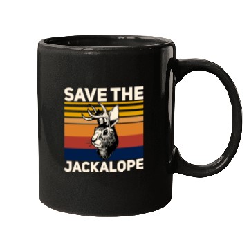 Discover Save The Jackalope , Vintage Retro Camping Lover Mugs