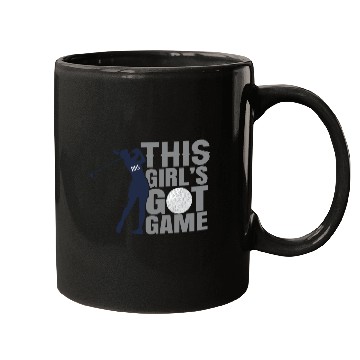 Discover This Girl s Got Game Golf Mugs