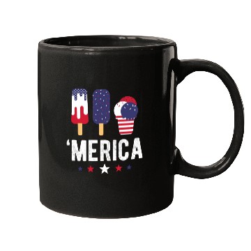 Discover American Ice Cream Lover Popsicles USA Mugs