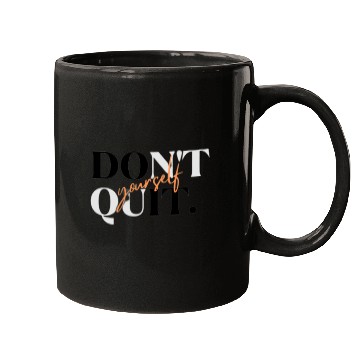 Discover Black Orange Simple Typography Mugs