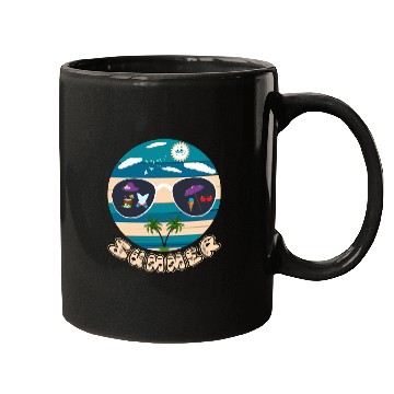 Discover Funny summer design, beautiful illustration for su Mugs