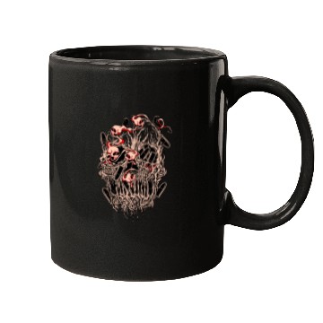 Discover Bullets and Skull Roses Aesthetic Dripping Pattern Mugs