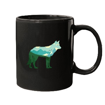 Discover Mountain Wolf Mugs