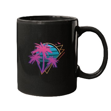 Discover Neon Palm Trees Mugs