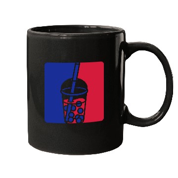 Discover Blue red bubble tea Mugs