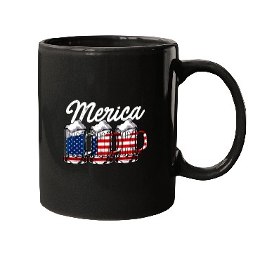 Discover Beer USA Flag Merica Mugs