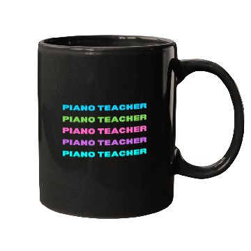 Discover Piano Teacher Multi Color Mugs