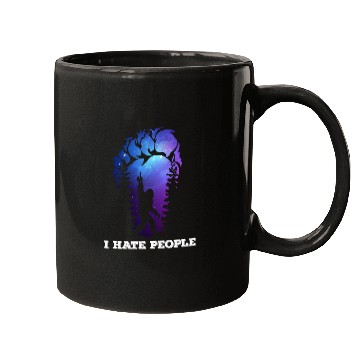 Discover Bigfoot Footprint I hate people camping Mugs