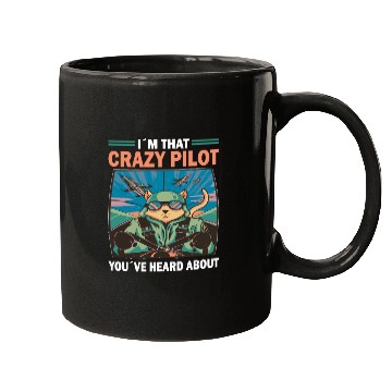 Discover Crazy pilot youve heard about airplane aviation Mugs