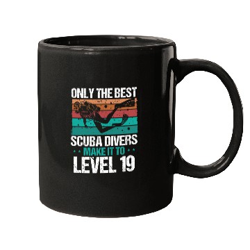 Discover 19 Scuba Diving Level 19 Year Diver Snorkeling Mugs