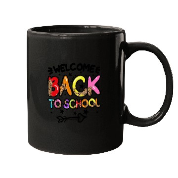 Discover Welcome Back To School leopard Mugs