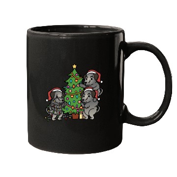 Discover Irish Wolfhound Christmas Tree Mugs