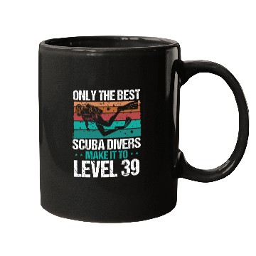 Discover 39 Scuba Diving Level 39 Year Diver Snorkeling Mugs