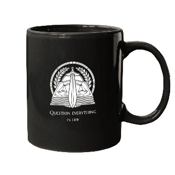 Discover Question Everything In Life Justice Sword Mugs