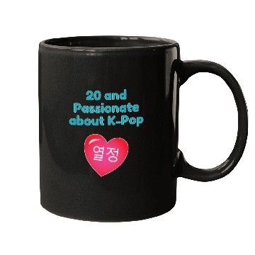 Discover 20 and passionate about K-Pop with heart Mugs