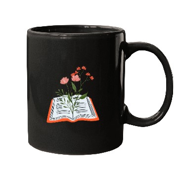 Discover Flowers Growing From Book Mugs