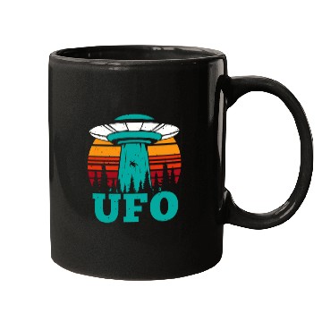 Discover Flying Object Plan UFO Funny Alien Mugs