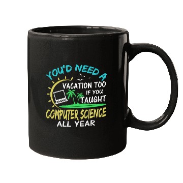 Discover Computer Science Professor Teacher Summer Vacation Mugs